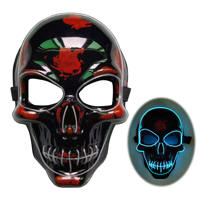 LED Glow Skeleton Mask for Halloween & Parties