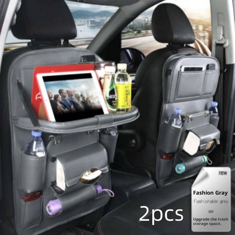 PU Leather Multifunctional Car Seat Back Organiser