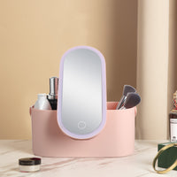 Portable LED Makeup Mirror & Travel Organiser Case