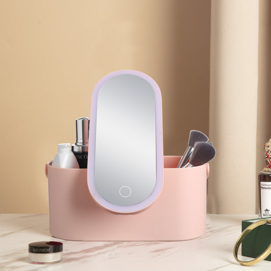 Portable LED Makeup Mirror & Travel Organiser Case
