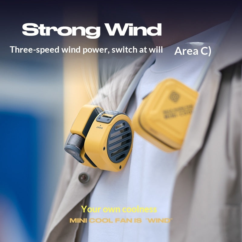 Hands-Free Bladeless Neck Fan for Outdoor Use