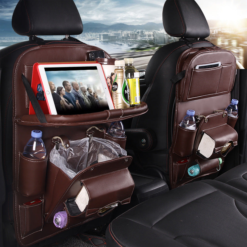 PU Leather Multifunctional Car Seat Back Organiser