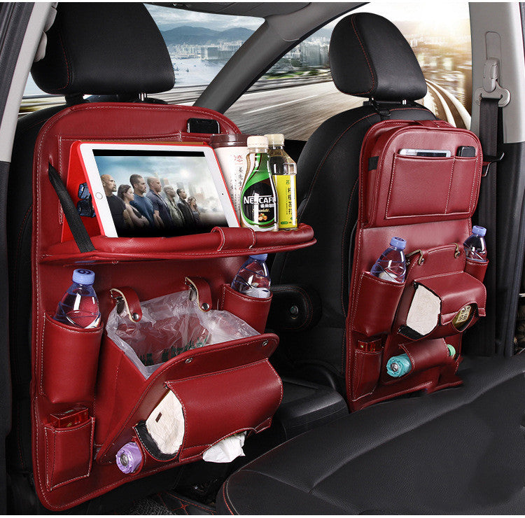PU Leather Multifunctional Car Seat Back Organiser