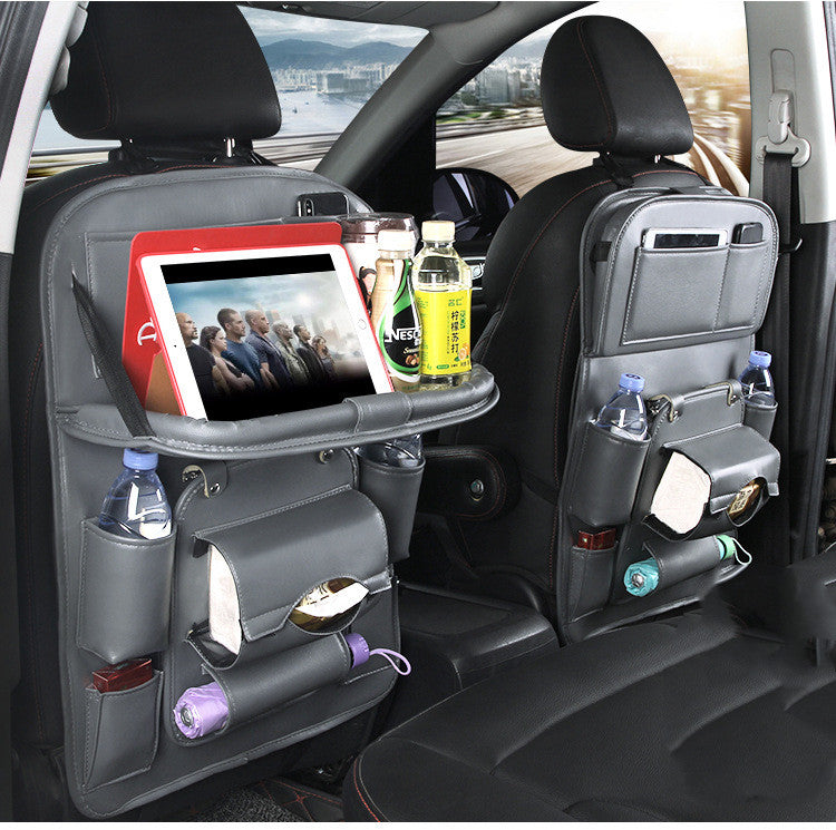 PU Leather Multifunctional Car Seat Back Organiser
