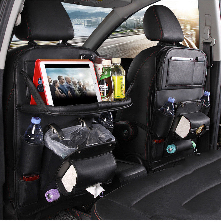 PU Leather Multifunctional Car Seat Back Organiser