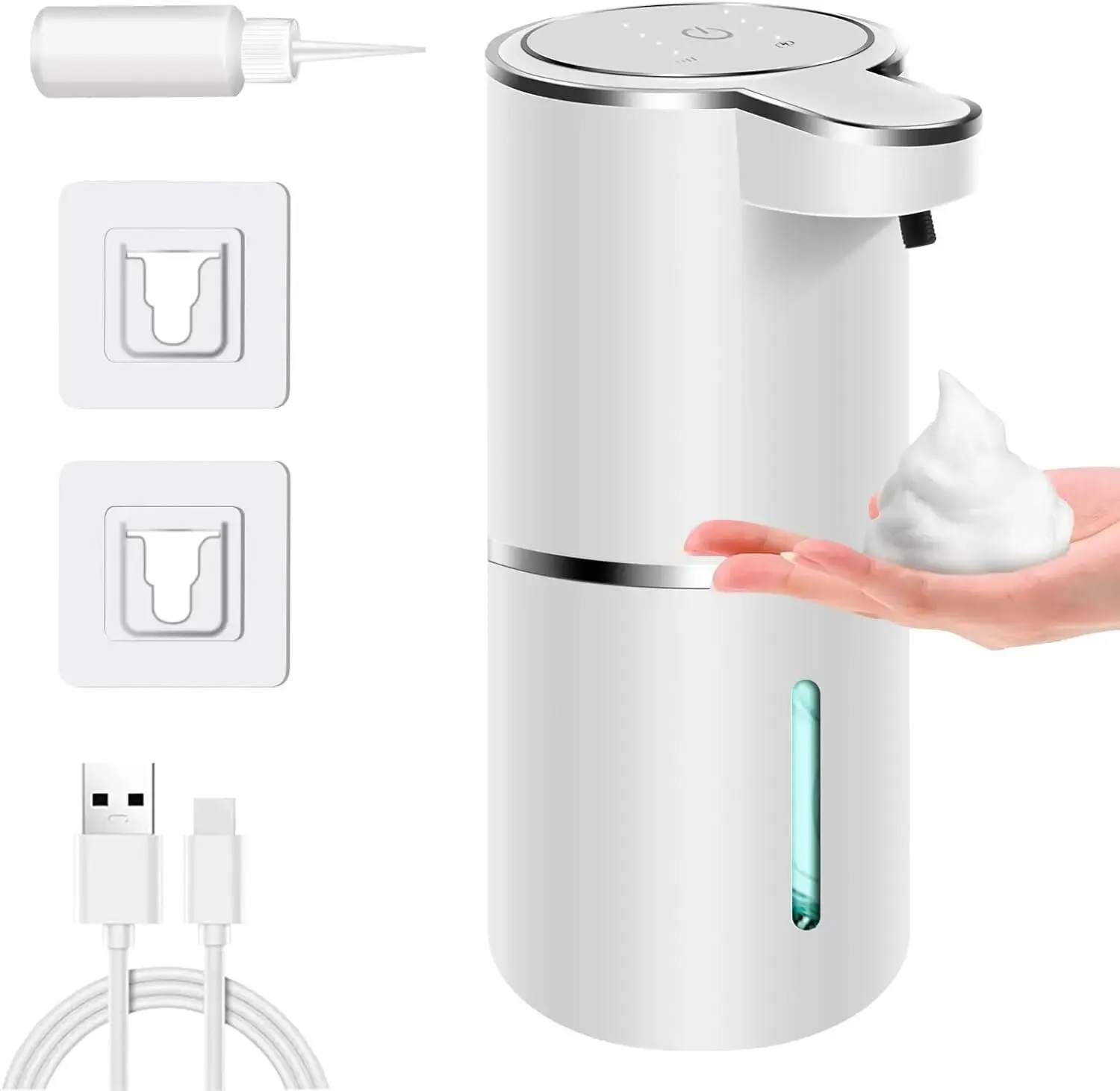 Touchless Automatic Foam Soap Dispenser USB Rechargeable