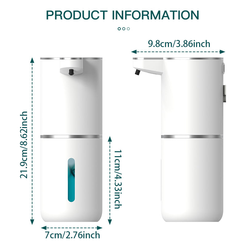 Touchless Automatic Foam Soap Dispenser USB Rechargeable