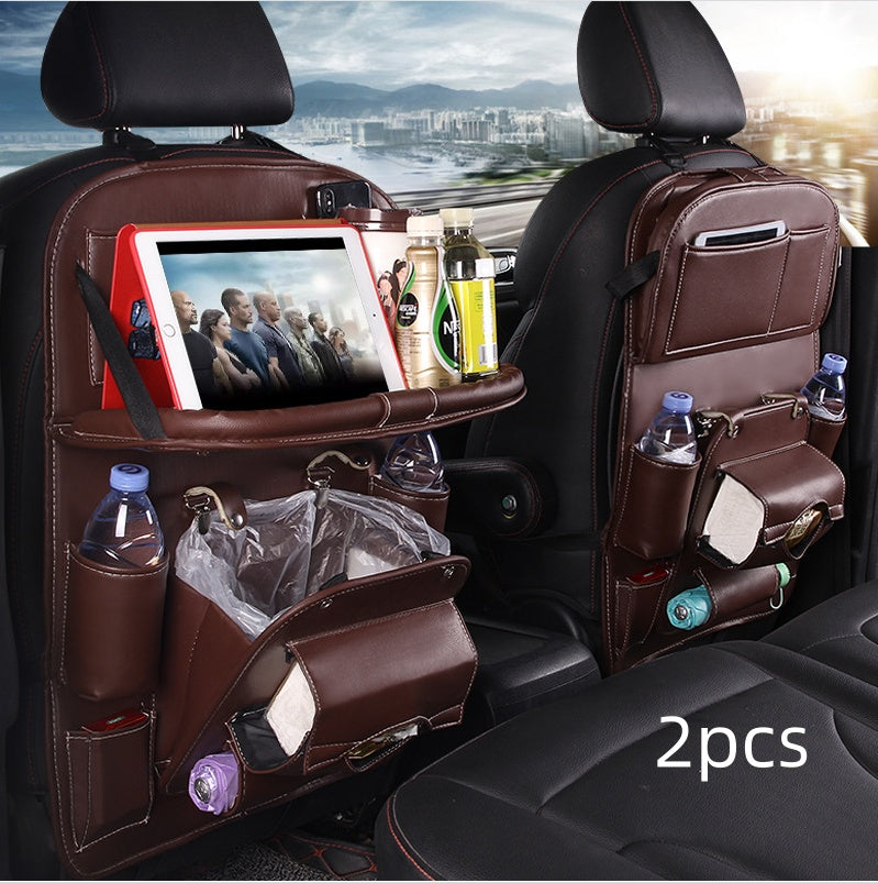 PU Leather Multifunctional Car Seat Back Organiser