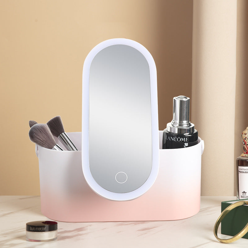 Portable LED Makeup Mirror & Travel Organiser Case