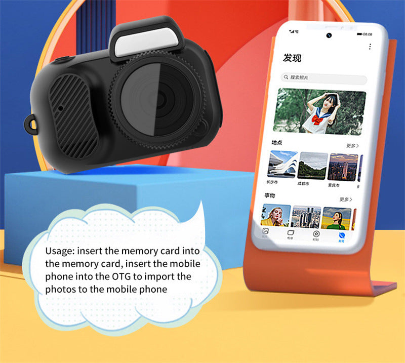 1080P HD Retro Mini Camera with Display Screen