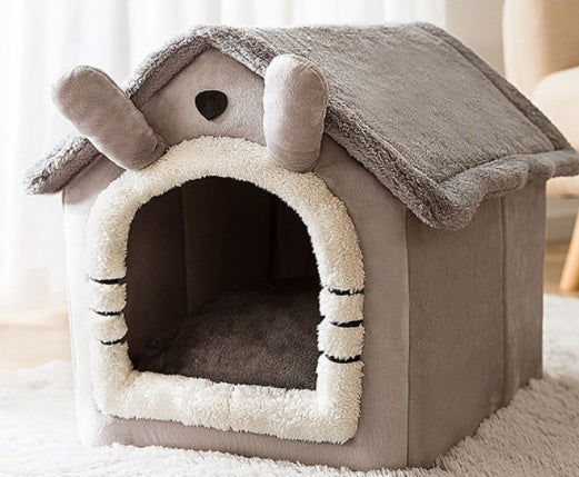 Self-Warming Foldable Pet Bed for Cats & Dogs