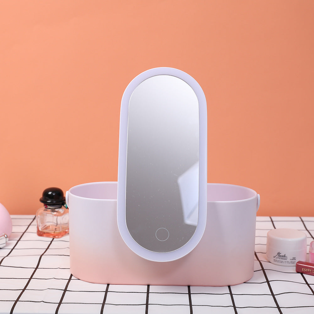 Portable LED Makeup Mirror & Travel Organiser Case