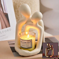 Romantic Couple Resin Statue Modern Home Decor Gift