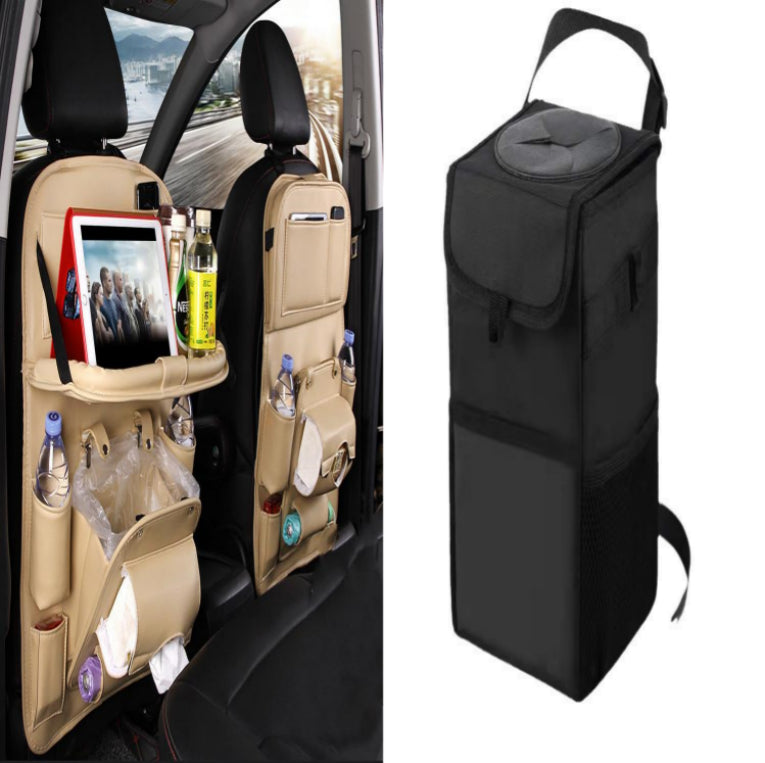 PU Leather Multifunctional Car Seat Back Organiser