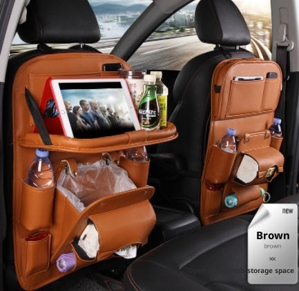 PU Leather Multifunctional Car Seat Back Organiser