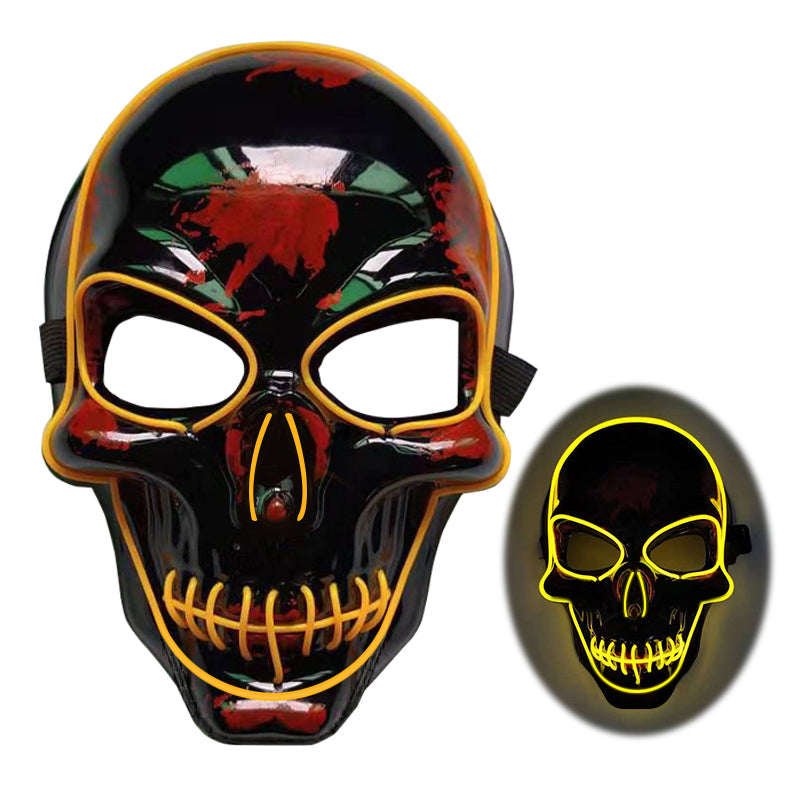 LED Glow Skeleton Mask for Halloween & Parties