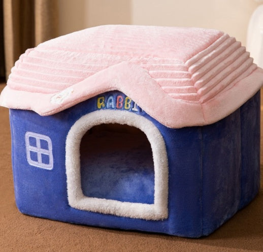 Self-Warming Foldable Pet Bed for Cats & Dogs