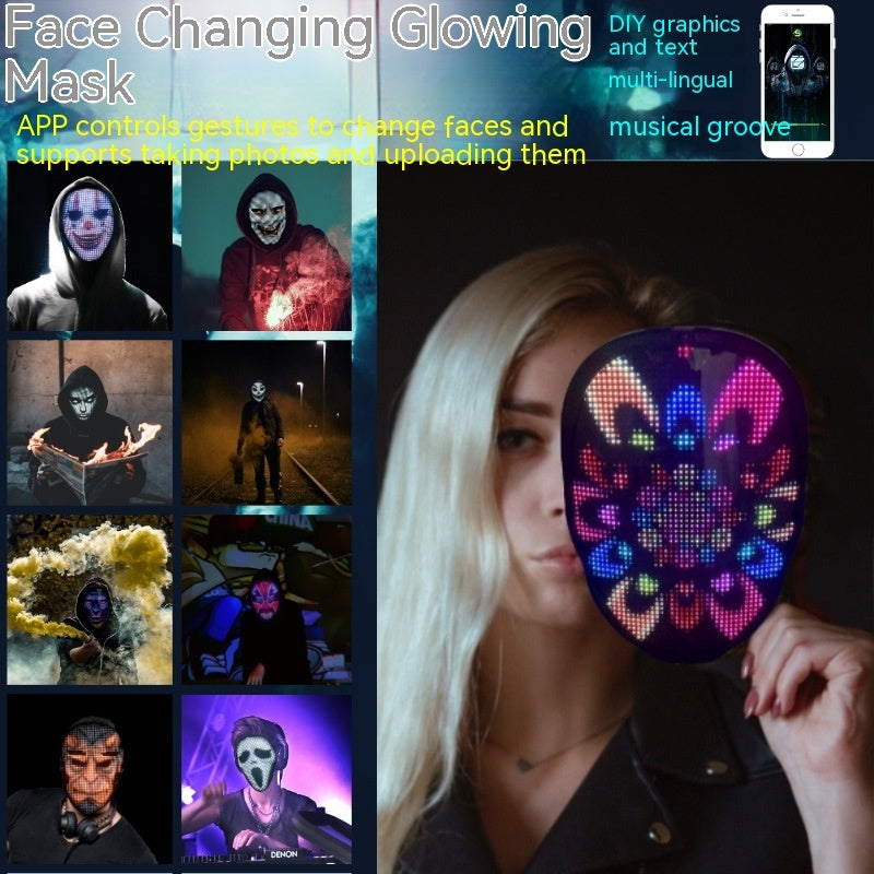 LumaFace LED Expression Change Mask