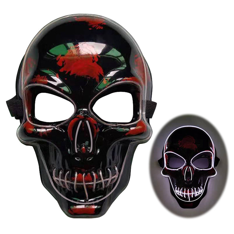 LED Glow Skeleton Mask for Halloween & Parties