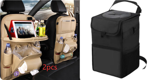 PU Leather Multifunctional Car Seat Back Organiser
