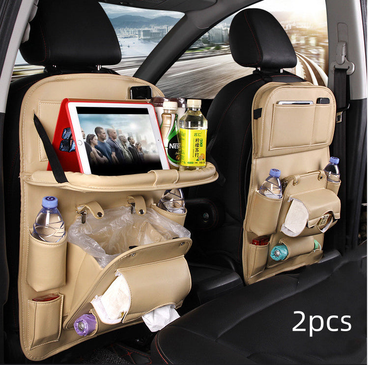 PU Leather Multifunctional Car Seat Back Organiser