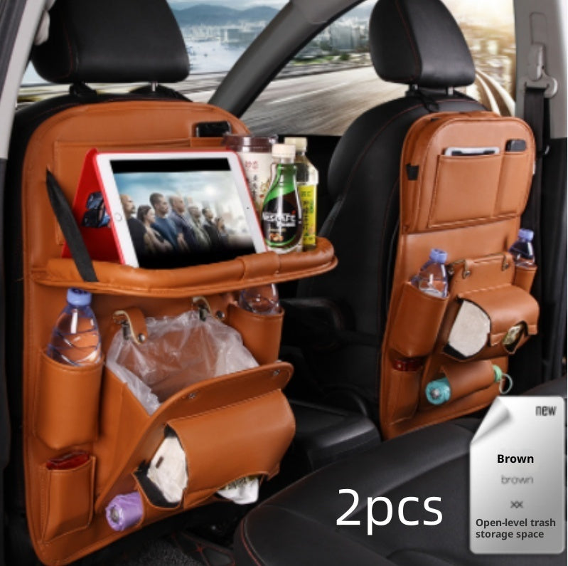 PU Leather Multifunctional Car Seat Back Organiser