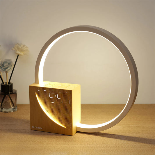 Smart LED Bedside Lamp with Alarm & Nature Sounds