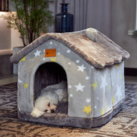 Self-Warming Foldable Pet Bed for Cats & Dogs
