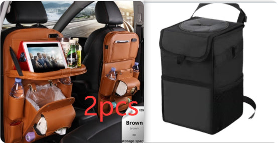 PU Leather Multifunctional Car Seat Back Organiser