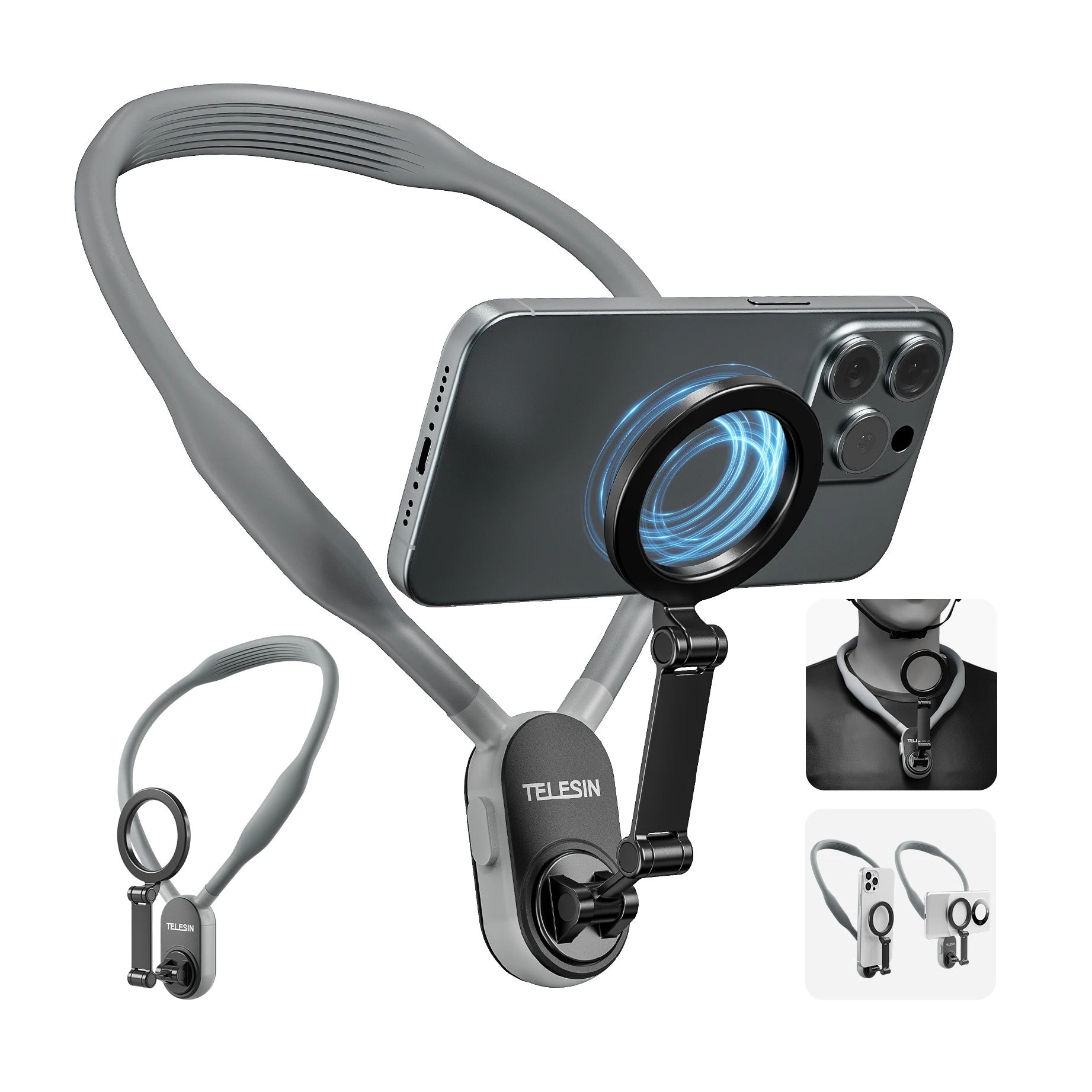 Magnetic Phone Neck Mount for Hands-Free Shooting