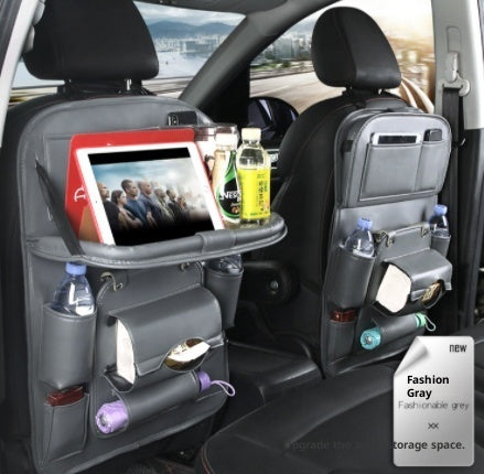 PU Leather Multifunctional Car Seat Back Organiser