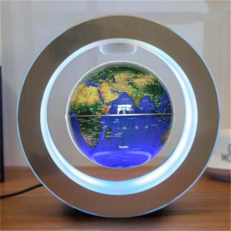Floating LED World Globe with Anti-Gravity Illumination Effect