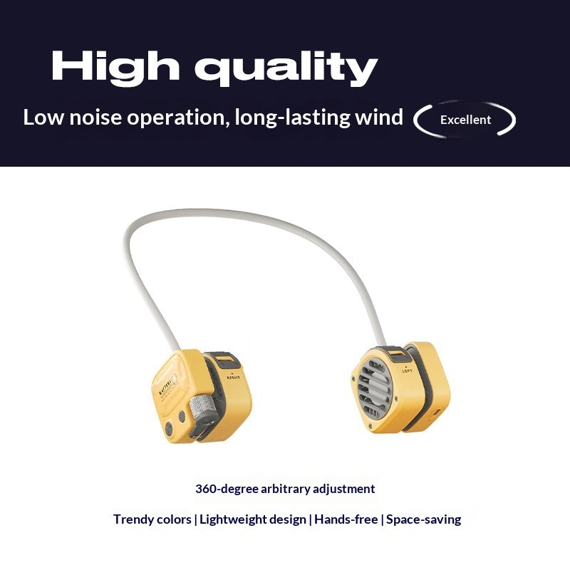 Hands-Free Bladeless Neck Fan for Outdoor Use