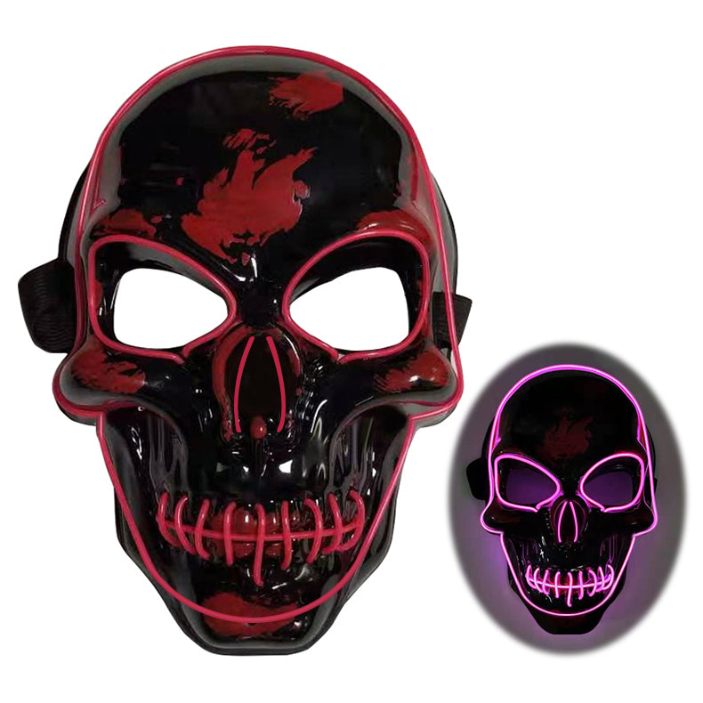 LED Glow Skeleton Mask for Halloween & Parties