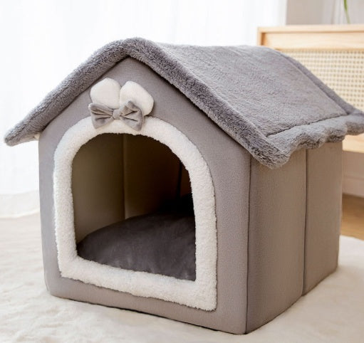 Self-Warming Foldable Pet Bed for Cats & Dogs