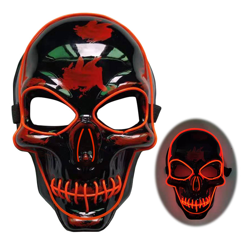 LED Glow Skeleton Mask for Halloween & Parties